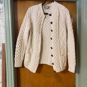 Vintage Creation Boutique Knitted By Hand in Ireland Cardigan Sweater